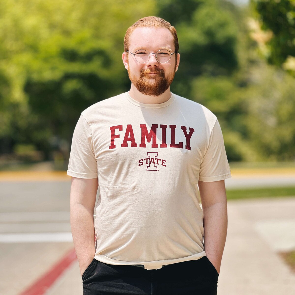 College House I-State 2025 Family Weekend I-State Cream T-shirt